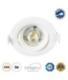 GLOBOSTAR® DE VALERA 60183 Χωνευτό Κινούμενο Downlight Σποτ LED 5W 485lm 60° AC 220-240V IP20 Φυσικό Λευκό 4500K - Bridgelux SMD Chip & TÜV SÜD Driver - Λευκό Ματ - Μ9 x Π9 x Υ4cm - Q8cm - 3 Χρόνια Εγγύηση